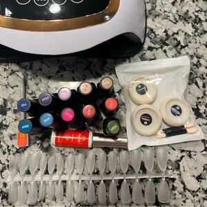 Professional UV Nail Lamp Blueque V3 with 30-120s settings BONUS POLISH